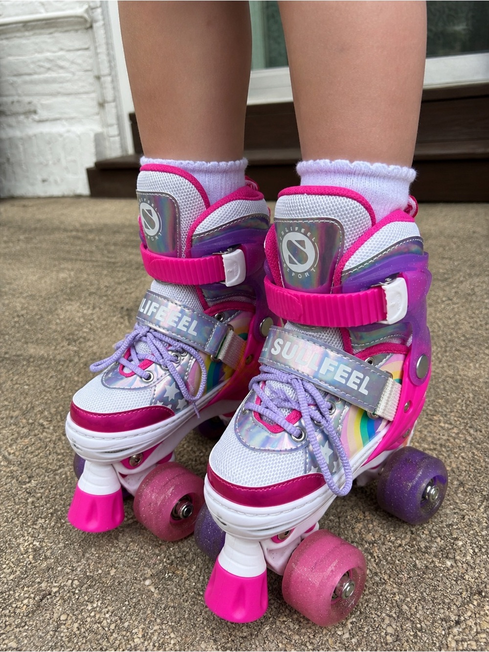 SuliFeel Girls Light-Up Roller Skates โ Size Small โ New With Tags - Picture 15 of 16